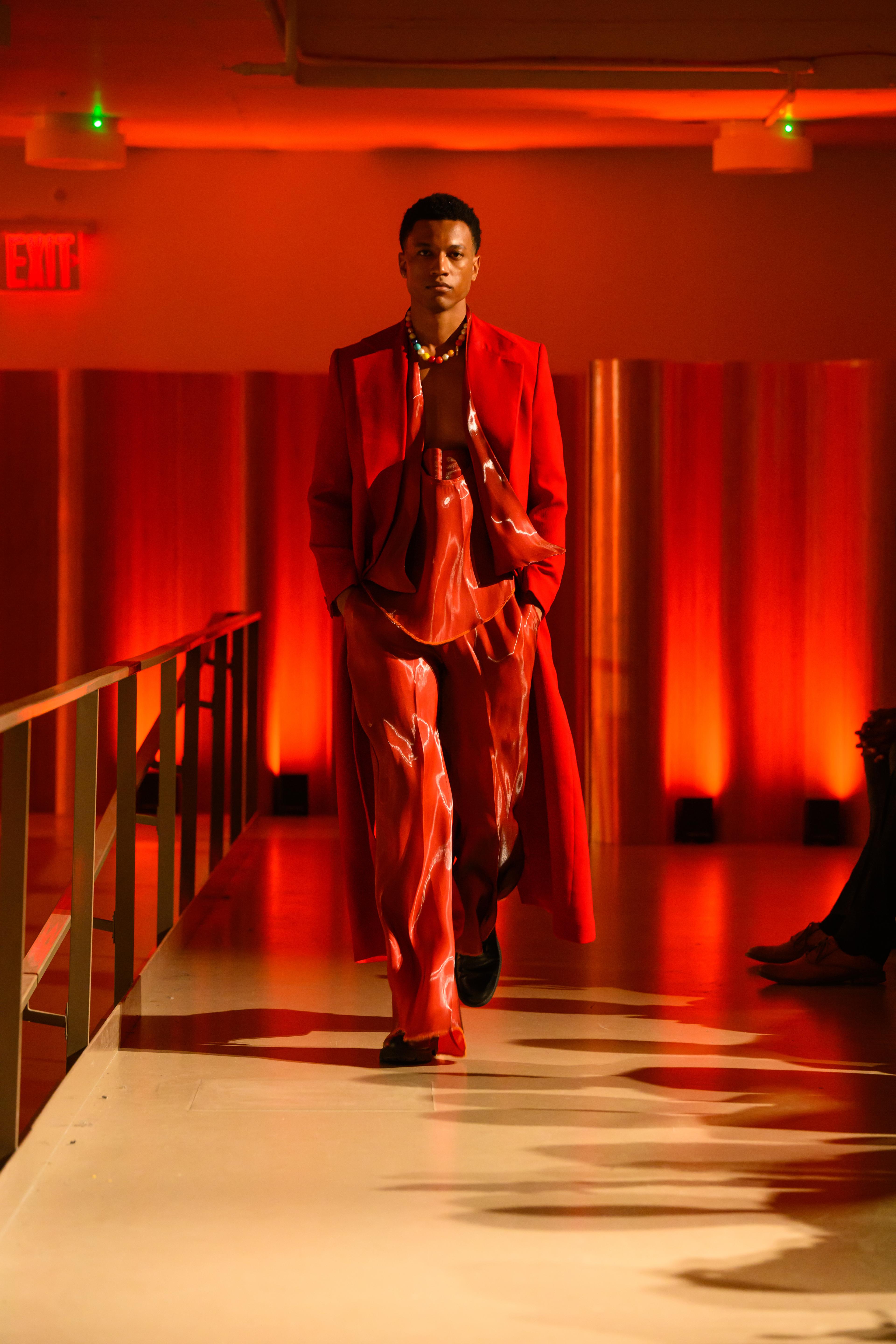 Walking for Orange Culture at African Diaspora runway Show